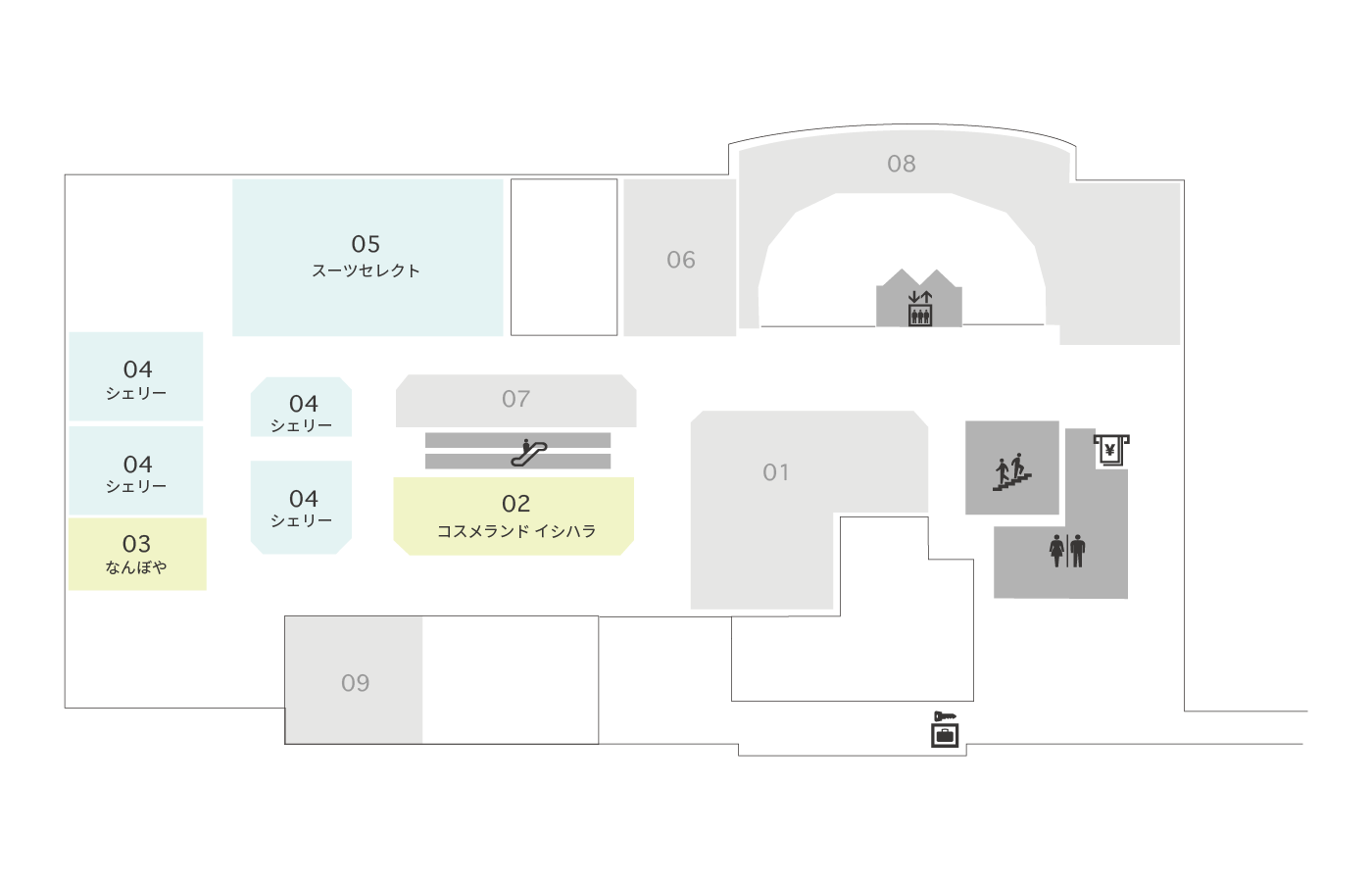 2Fのフロア図です