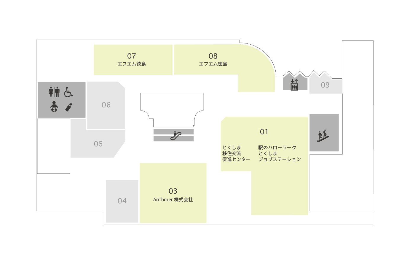 5Fのフロア図です