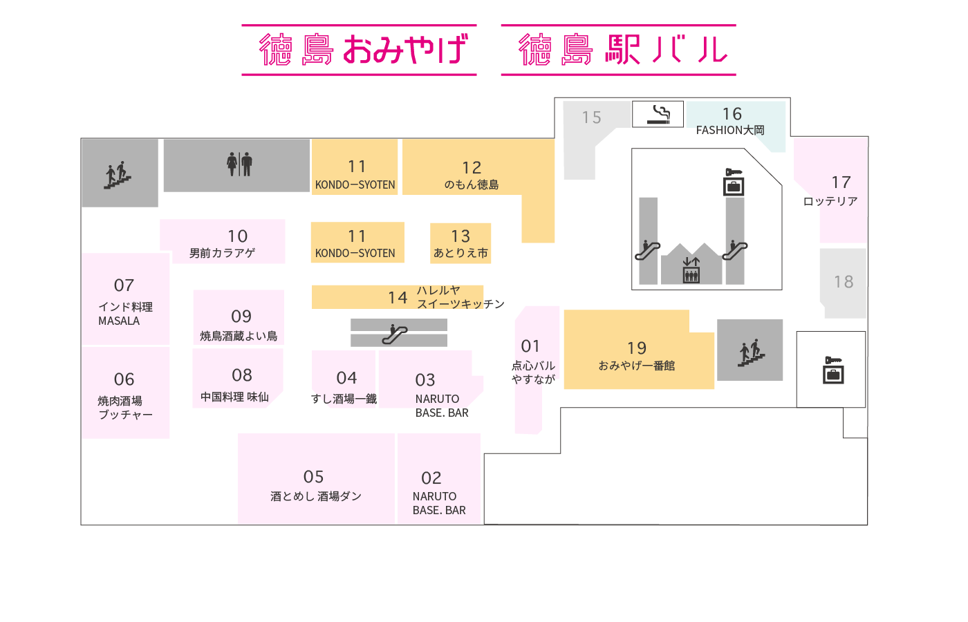 B1のフロア図です